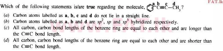 දේශීය විෂය නිර්දේශය : උසස් පෙළ (A/L) රසායන විද්‍යාව - 2015 අගෝස්තු - ප්‍රශ්න පත්‍රය I (English මාධ්‍යය) 32 2