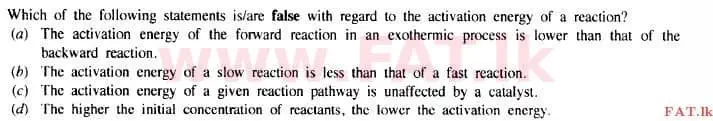 දේශීය විෂය නිර්දේශය : උසස් පෙළ (A/L) රසායන විද්‍යාව - 2015 අගෝස්තු - ප්‍රශ්න පත්‍රය I (English මාධ්‍යය) 34 2