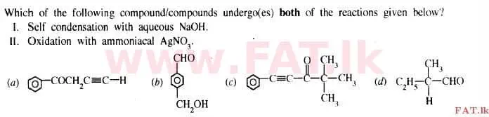 දේශීය විෂය නිර්දේශය : උසස් පෙළ (A/L) රසායන විද්‍යාව - 2015 අගෝස්තු - ප්‍රශ්න පත්‍රය I (English මාධ්‍යය) 39 2