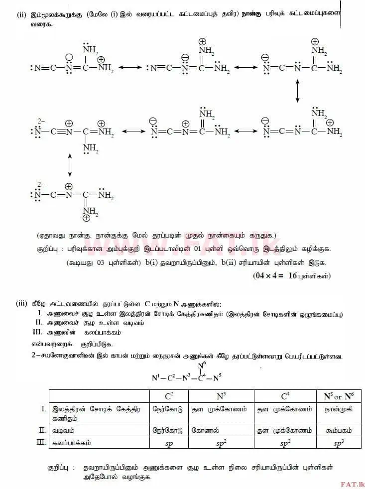 உள்ளூர் பாடத்திட்டம் : உயர்தரம் (உ/த) இரசாயனவியல் - 2014 ஆகஸ்ட் - தாள்கள் II (தமிழ் மொழிமூலம்) 1 2881