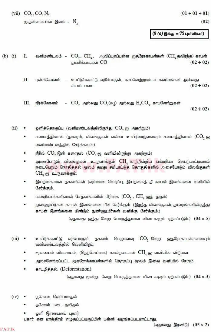 National Syllabus : Advanced Level (A/L) Chemistry - 2014 August - Paper II (தமிழ் Medium) 9 2906