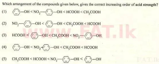 National Syllabus : Advanced Level (A/L) Chemistry - 2007 August - Paper I (English Medium) 7 1