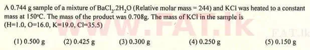 National Syllabus : Advanced Level (A/L) Chemistry - 2007 August - Paper I (English Medium) 8 1