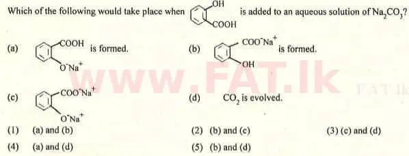 National Syllabus : Advanced Level (A/L) Chemistry - 2007 August - Paper I (English Medium) 10 1