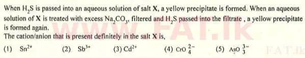 National Syllabus : Advanced Level (A/L) Chemistry - 2007 August - Paper I (English Medium) 16 1