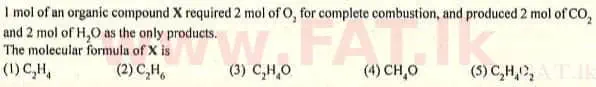 National Syllabus : Advanced Level (A/L) Chemistry - 2007 August - Paper I (English Medium) 23 1