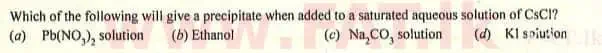 உள்ளூர் பாடத்திட்டம் : உயர்தரம் (உ/த) இரசாயனவியல் - 2007 ஆகஸ்ட் - தாள்கள் I (English மொழிமூலம்) 41 2