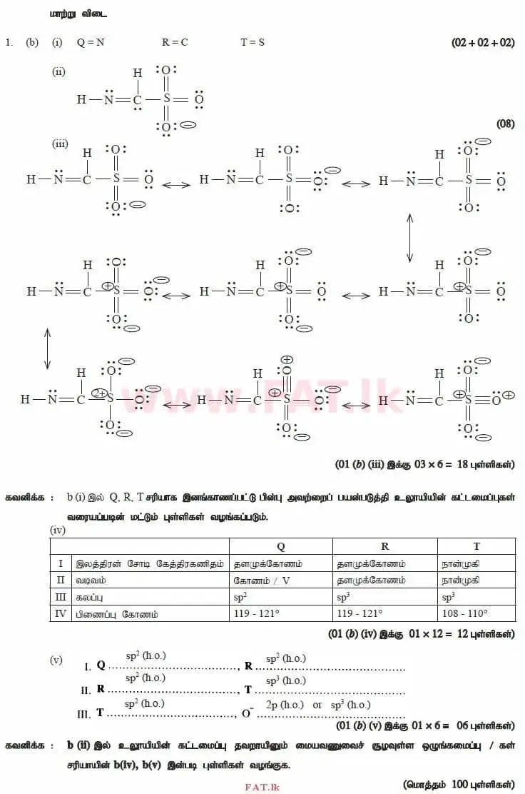 National Syllabus : Advanced Level (A/L) Chemistry - 2015 August - Paper II (தமிழ் Medium) 1 3377