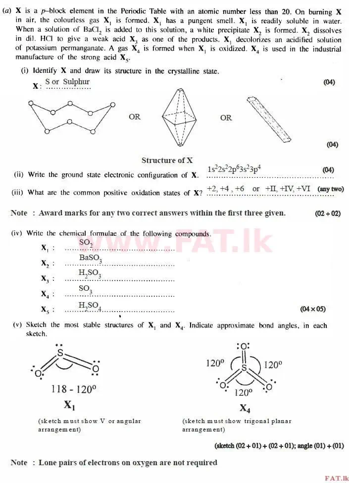 National Syllabus : Advanced Level (A/L) Chemistry - 2015 August - Paper II (English Medium) 2 3975