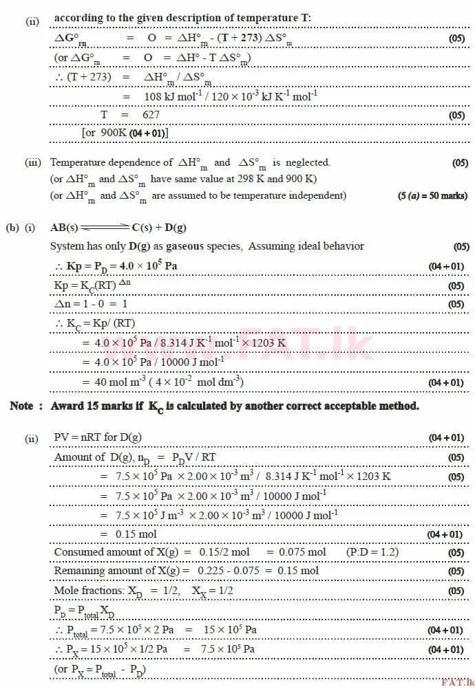 National Syllabus : Advanced Level (A/L) Chemistry - 2015 August - Paper II (English Medium) 5 3982
