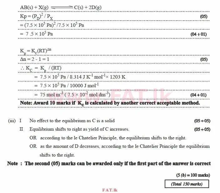 National Syllabus : Advanced Level (A/L) Chemistry - 2015 August - Paper II (English Medium) 5 3983