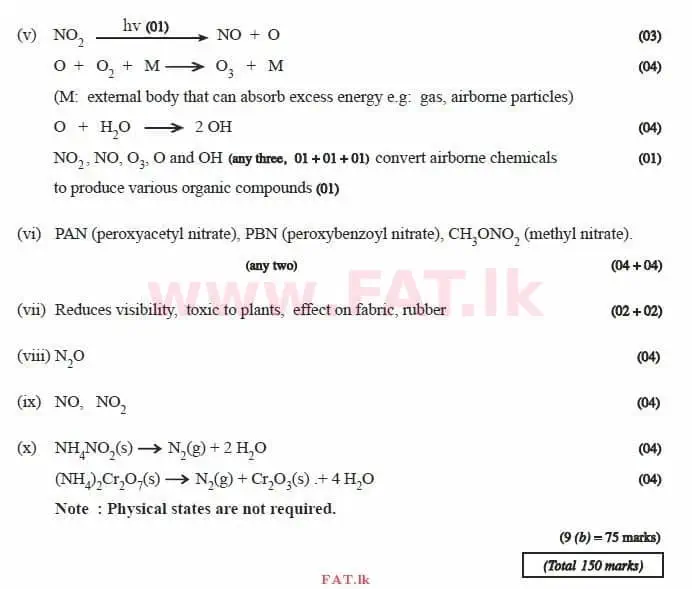 National Syllabus : Advanced Level (A/L) Chemistry - 2015 August - Paper II (English Medium) 9 3997