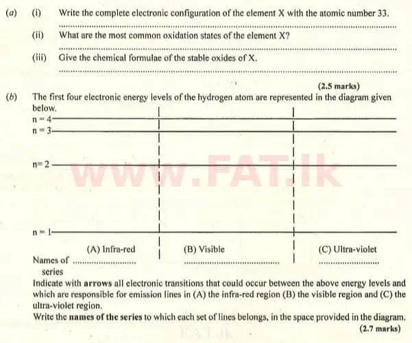 National Syllabus : Advanced Level (A/L) Chemistry - 2007 August - Paper II (English Medium) 1 1