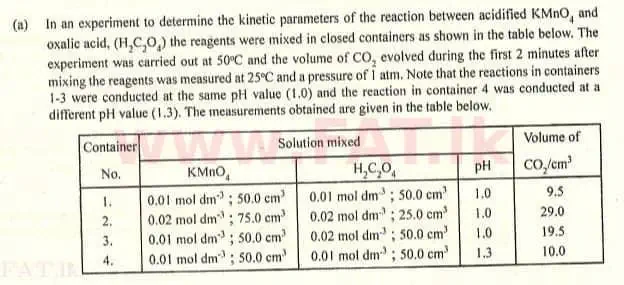 National Syllabus : Advanced Level (A/L) Chemistry - 2007 August - Paper II (English Medium) 7 1