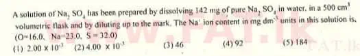 National Syllabus : Advanced Level (A/L) Chemistry - 2009 August - Paper I (English Medium) 5 1