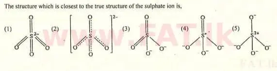 உள்ளூர் பாடத்திட்டம் : உயர்தரம் (உ/த) இரசாயனவியல் - 2009 ஆகஸ்ட் - தாள்கள் I (English மொழிமூலம்) 38 1