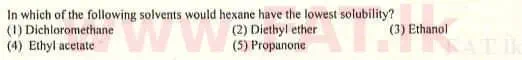 உள்ளூர் பாடத்திட்டம் : உயர்தரம் (உ/த) இரசாயனவியல் - 2009 ஆகஸ்ட் - தாள்கள் I (English மொழிமூலம்) 39 1