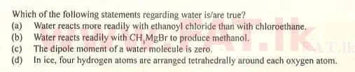 உள்ளூர் பாடத்திட்டம் : உயர்தரம் (உ/த) இரசாயனவியல் - 2009 ஆகஸ்ட் - தாள்கள் I (English மொழிமூலம்) 41 2