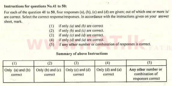National Syllabus : Advanced Level (A/L) Chemistry - 2009 August - Paper I (English Medium) 43 1