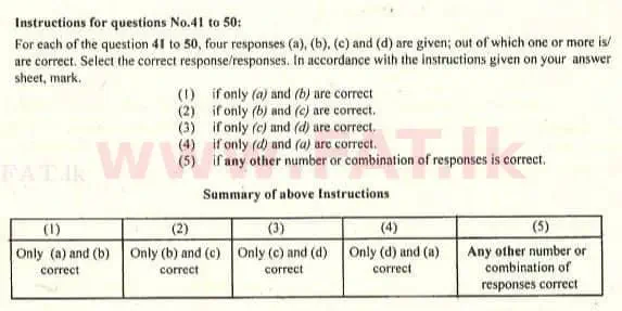 National Syllabus : Advanced Level (A/L) Chemistry - 2009 August - Paper I (English Medium) 47 1