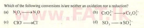 உள்ளூர் பாடத்திட்டம் : உயர்தரம் (உ/த) இரசாயனவியல் - 2009 ஆகஸ்ட் - தாள்கள் I (English மொழிமூலம்) 48 2