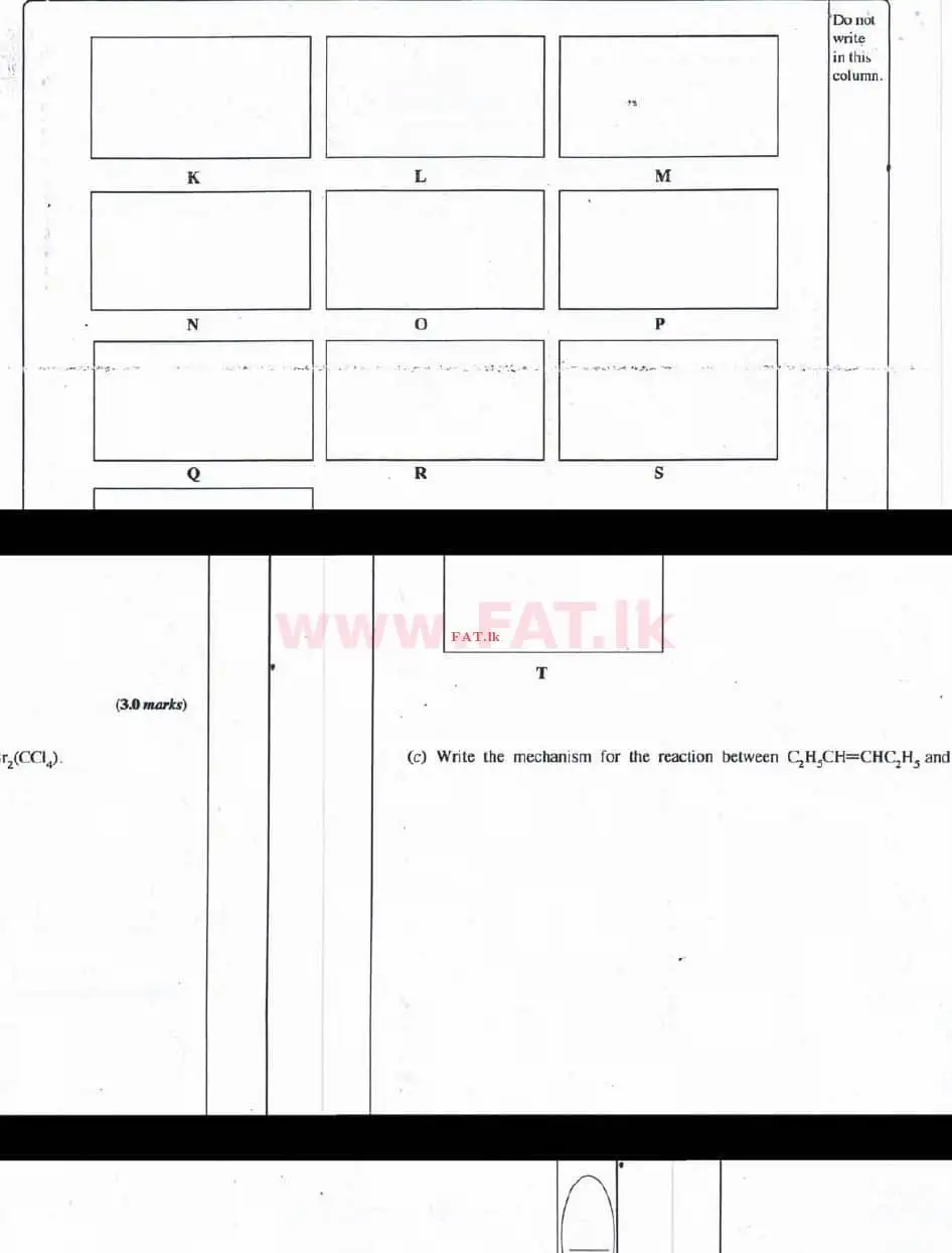 உள்ளூர் பாடத்திட்டம் : உயர்தரம் (உ/த) இரசாயனவியல் - 2016 ஆகஸ்ட் - தாள்கள் II (English மொழிமூலம்) 4 2