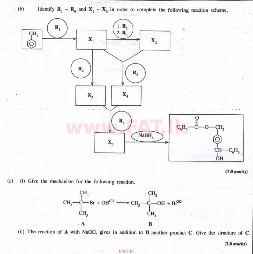 உள்ளூர் பாடத்திட்டம் : உயர்தரம் (உ/த) இரசாயனவியல் - 2016 ஆகஸ்ட் - தாள்கள் II (English மொழிமூலம்) 7 2