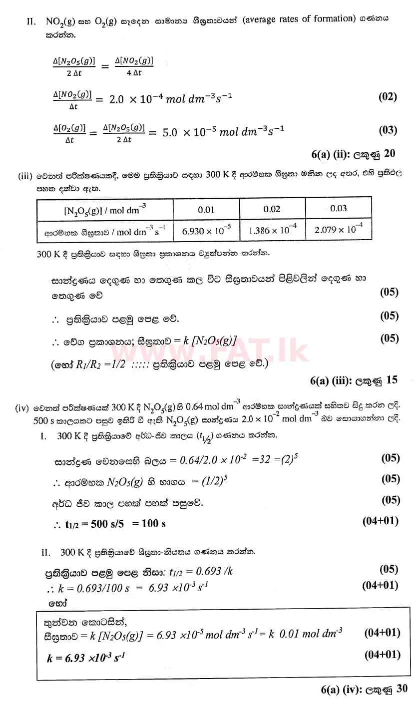 National Syllabus : Advanced Level (A/L) Chemistry - 2020 October - Paper II (සිංහල Medium) 6 4804