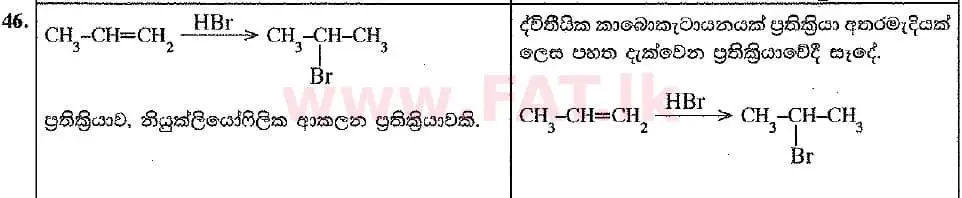 National Syllabus : Advanced Level (A/L) Chemistry - 2019 August - Paper I (New Syllabus) (සිංහල Medium) 46 2