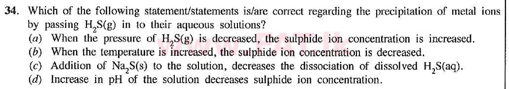 உள்ளூர் பாடத்திட்டம் : உயர்தரம் (உ/த) இரசாயனவியல் - 2019 ஆகஸ்ட் - தாள்கள் I (புதிய பாடத்திட்டம்) (English மொழிமூலம்) 34 2