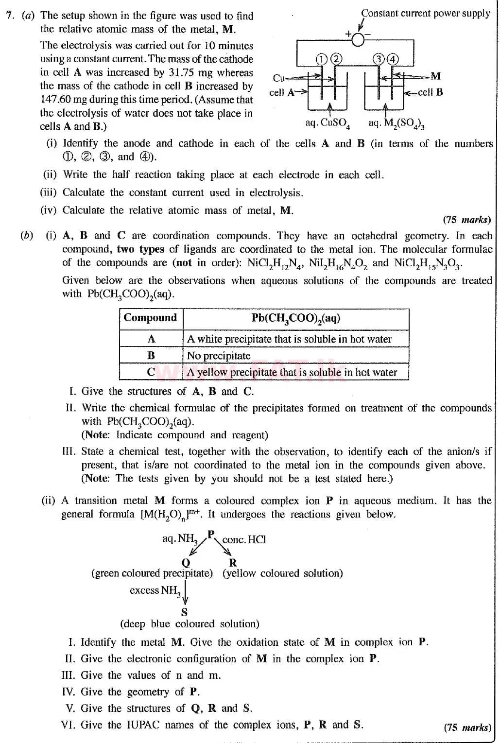 National Syllabus : Advanced Level (A/L) Chemistry - 2019 August - Paper II (New Syllabus) (English Medium) 7 1