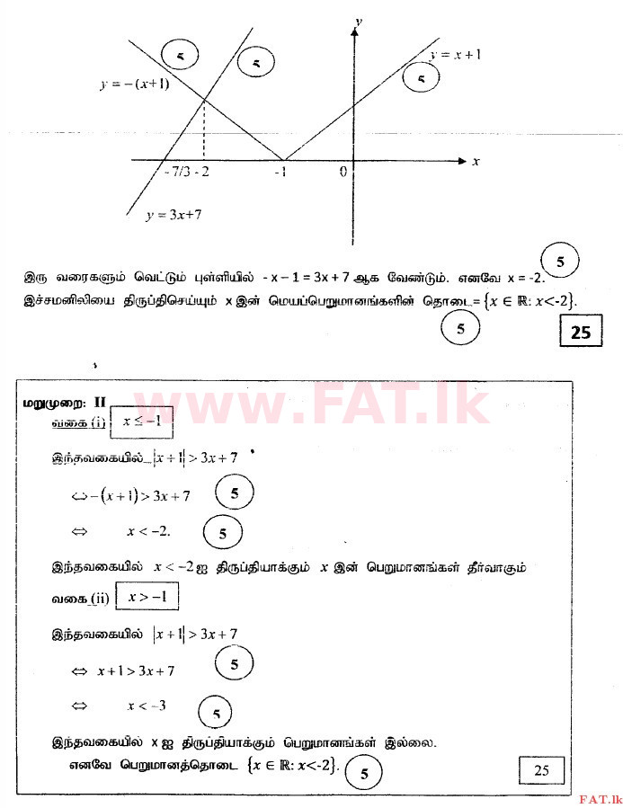 දේශීය විෂය නිර්දේශය : උසස් පෙළ (A/L) සංයුක්ත ගණිතය - 2014 අගෝස්තු - ප්‍රශ්න පත්‍රය I (தமிழ் මාධ්‍යය) 2 3232