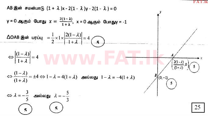 National Syllabus : Advanced Level (A/L) Combined Mathematics - 2014 August - Paper I (தமிழ் Medium) 8 3240