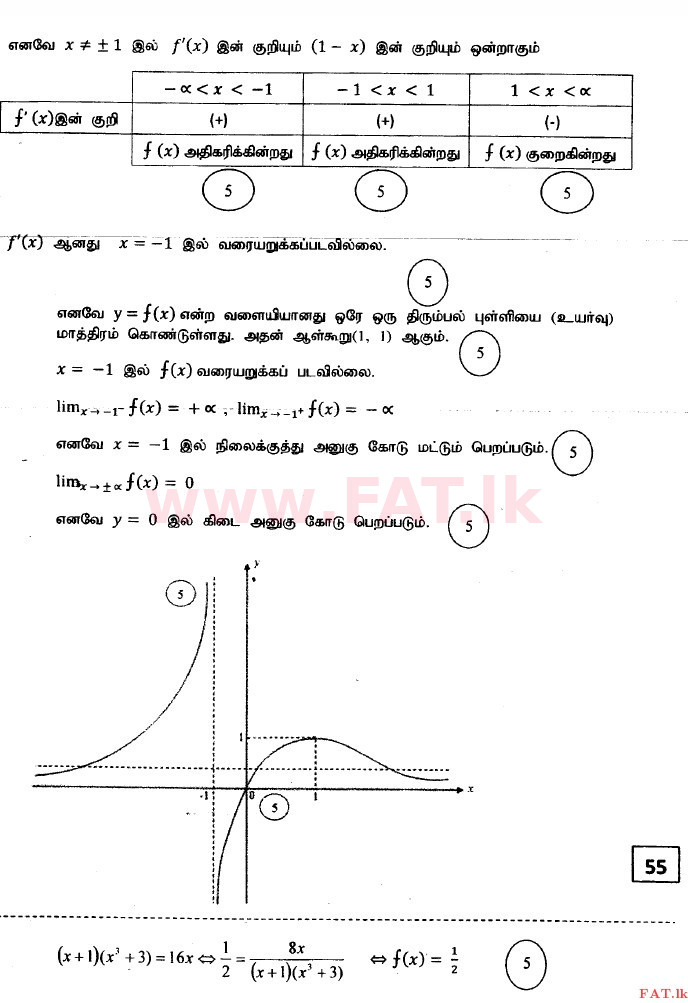දේශීය විෂය නිර්දේශය : උසස් පෙළ (A/L) සංයුක්ත ගණිතය - 2014 අගෝස්තු - ප්‍රශ්න පත්‍රය I (தமிழ் මාධ්‍යය) 14 3253