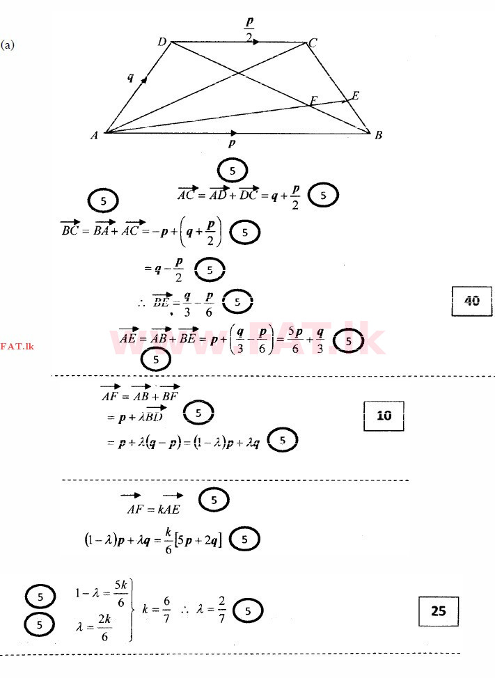 National Syllabus : Advanced Level (A/L) Combined Mathematics - 2014 August - Paper II (தமிழ் Medium) 14 3283