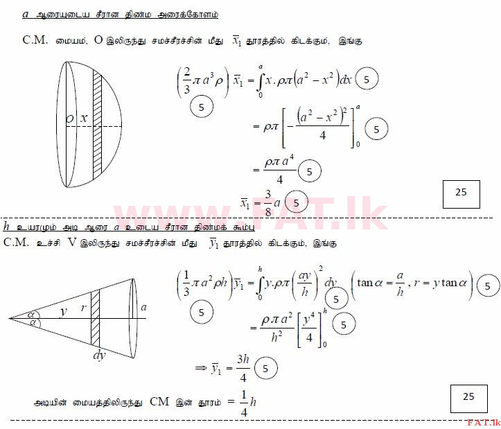உள்ளூர் பாடத்திட்டம் : உயர்தரம் (உ/த) இணைந்த கணிதம் - 2015 ஆகஸ்ட் - தாள்கள் II (தமிழ் மொழிமூலம்) 16 3935