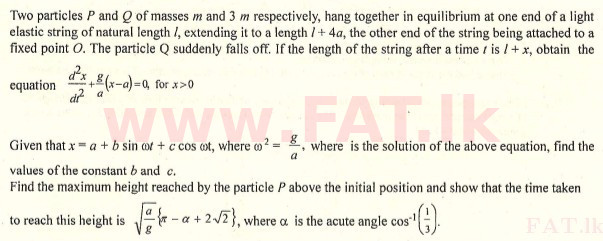 உள்ளூர் பாடத்திட்டம் : உயர்தரம் (உ/த) இணைந்த கணிதம் - 2008 ஆகஸ்ட் - தாள்கள் II (English மொழிமூலம்) 4 1