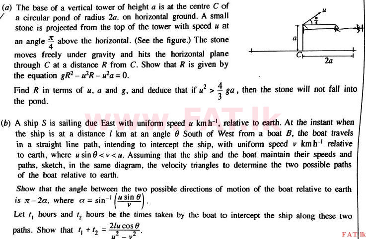 National Syllabus : Advanced Level (A/L) Combined Mathematics - 2017 August - Paper II B (English Medium) 1 1