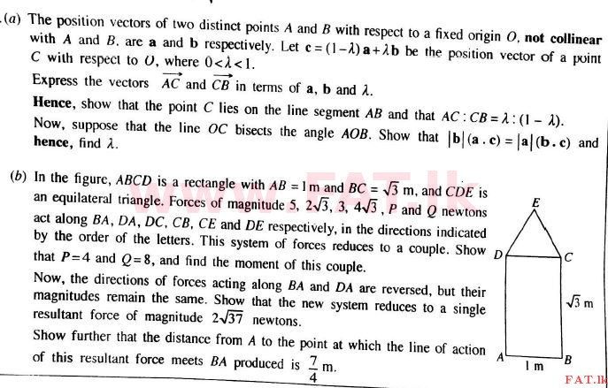 National Syllabus : Advanced Level (A/L) Combined Mathematics - 2017 August - Paper II B (English Medium) 4 1
