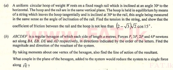 දේශීය විෂය නිර්දේශය : උසස් පෙළ (A/L) සංයුක්ත ගණිතය - 2009 අගෝස්තු - ප්‍රශ්න පත්‍රය II (English මාධ්‍යය) 5 1