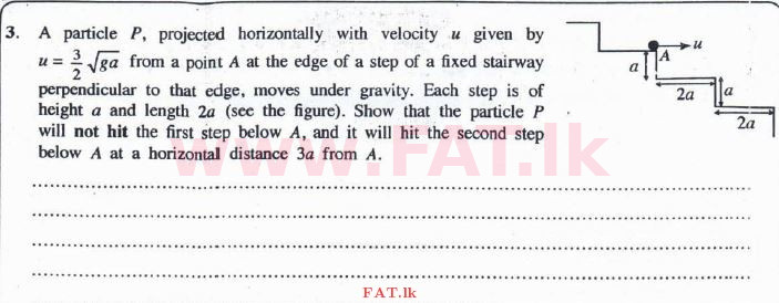 National Syllabus : Advanced Level (A/L) Combined Mathematics - 2016 August - Paper I (English Medium) 3 1