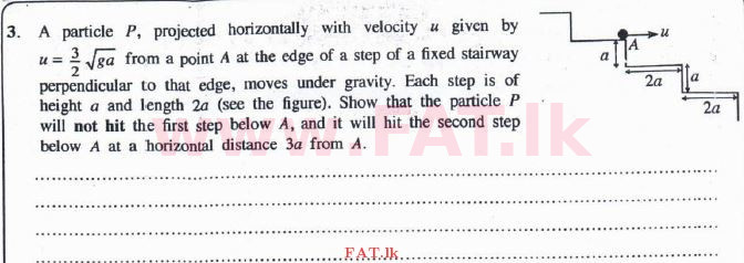 National Syllabus : Advanced Level (A/L) Combined Mathematics - 2016 August - Paper II (English Medium) 3 1