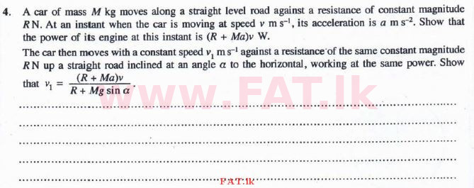 National Syllabus : Advanced Level (A/L) Combined Mathematics - 2016 August - Paper II (English Medium) 4 1