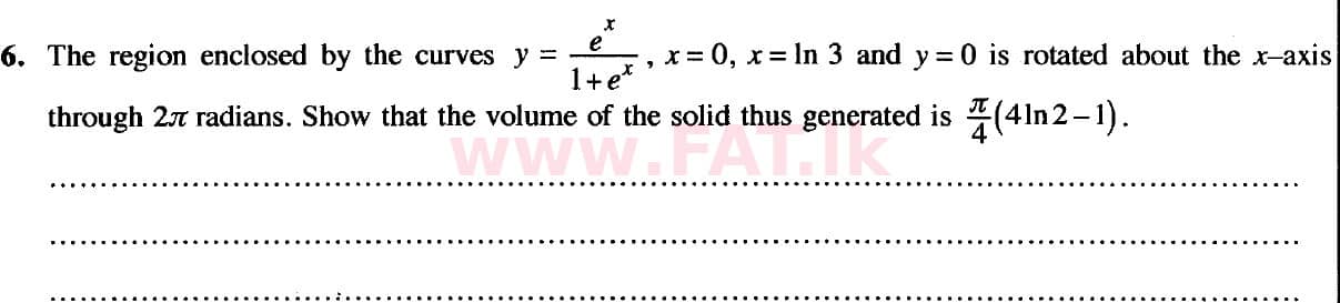 National Syllabus : Advanced Level (A/L) Combined Mathematics - 2020 October - Paper I (New Syllabus) (English Medium) 6 1