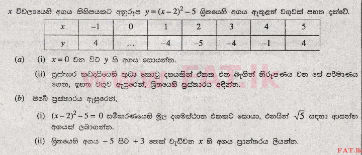 National Syllabus : Ordinary Level (O/L) Mathematics - 2008 December - Paper II (සිංහල Medium) 2 1
