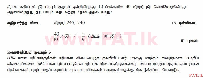 உள்ளூர் பாடத்திட்டம் : சாதாரண நிலை (சா/த) கணிதம் - 2010 டிசம்பர் - தாள்கள் I (தமிழ் மொழிமூலம்) 15 2512