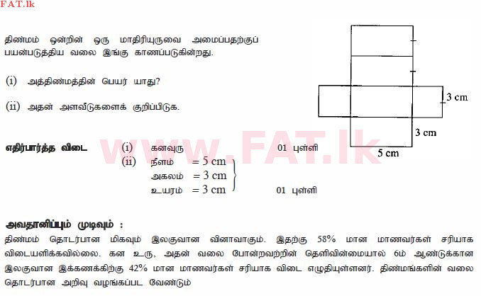 உள்ளூர் பாடத்திட்டம் : சாதாரண நிலை (சா/த) கணிதம் - 2010 டிசம்பர் - தாள்கள் I (தமிழ் மொழிமூலம்) 24 2521