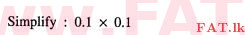 National Syllabus : Ordinary Level (O/L) Mathematics - 2011 December - Paper I A (English Medium) 3 1