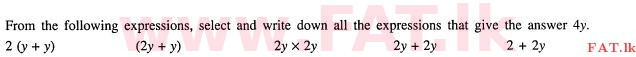 National Syllabus : Ordinary Level (O/L) Mathematics - 2011 December - Paper I A (English Medium) 12 1