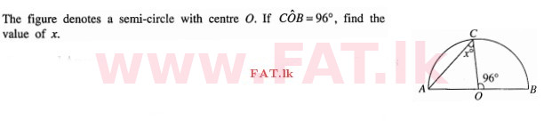 National Syllabus : Ordinary Level (O/L) Mathematics - 2011 December - Paper I A (English Medium) 18 1
